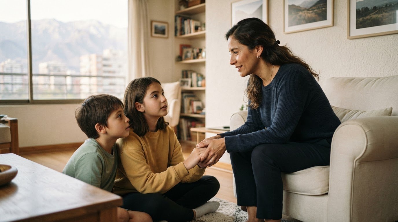 Cómo hablar con tus hijos sobre tu cirugía estética